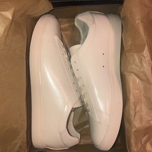 Men’s Khaki Leather Clae Fashion Sneakers